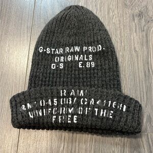 G-Star Men's grey Beanie